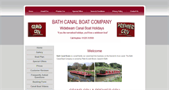 Desktop Screenshot of bathcanalboats.co.uk
